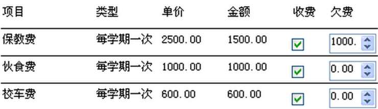 欠费
