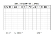 幼儿园退费申请单